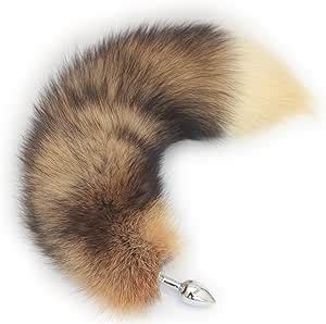 fox butt plugs|Real Fox Fur Tail Stainless Steel Anal Plug Set